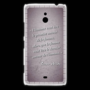 Coque Nokia Lumia 1320 Homme veut Violet Citation Oscar Wilde