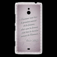 Coque Nokia Lumia 1320 Homme veut Rose Citation Oscar Wilde