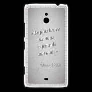 Coque Nokia Lumia 1320 Brave Gris Citation Oscar Wilde