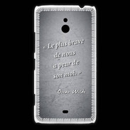 Coque Nokia Lumia 1320 Brave Noir Citation Oscar Wilde