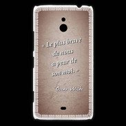 Coque Nokia Lumia 1320 Brave Rouge Citation Oscar Wilde