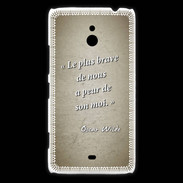 Coque Nokia Lumia 1320 Brave Sepia Citation Oscar Wilde