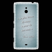 Coque Nokia Lumia 1320 Brave Turquoise Citation Oscar Wilde