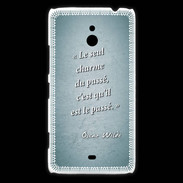 Coque Nokia Lumia 1320 Charme passé Turquoise Citation Oscar Wilde