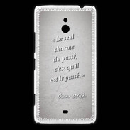 Coque Nokia Lumia 1320 Charme passé Gris Citation Oscar Wilde