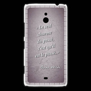 Coque Nokia Lumia 1320 Charme passé Violet Citation Oscar Wilde