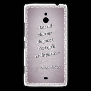 Coque Nokia Lumia 1320 Charme passé Rose Citation Oscar Wilde