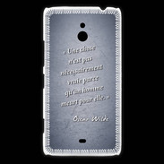 Coque Nokia Lumia 1320 Chose vraie Bleu Citation Oscar Wilde