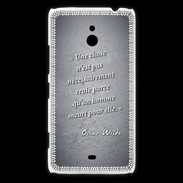 Coque Nokia Lumia 1320 Chose vraie Noir Citation Oscar Wilde