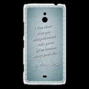 Coque Nokia Lumia 1320 Chose vraie Turquoise Citation Oscar Wilde
