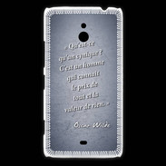 Coque Nokia Lumia 1320 Cynique Bleu Citation Oscar Wilde