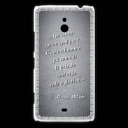 Coque Nokia Lumia 1320 Cynique Noir Citation Oscar Wilde