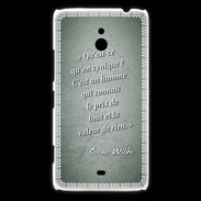 Coque Nokia Lumia 1320 Cynique Vert Citation Oscar Wilde