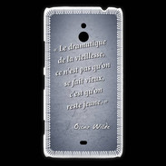 Coque Nokia Lumia 1320 Dramatique vieillesse Bleu Citation Oscar Wilde