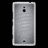 Coque Nokia Lumia 1320 Dramatique vieillesse Noir Citation Oscar Wilde