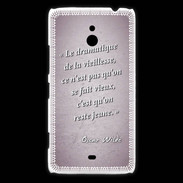 Coque Nokia Lumia 1320 Dramatique vieillesse Rose Citation Oscar Wilde