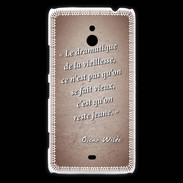 Coque Nokia Lumia 1320 Dramatique vieillesse Rouge Citation Oscar Wilde