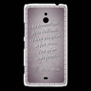 Coque Nokia Lumia 1320 Dramatique vieillesse Violet Citation Oscar Wilde