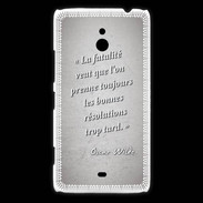 Coque Nokia Lumia 1320 Fatalité Gris Citation Oscar Wilde