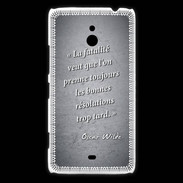 Coque Nokia Lumia 1320 Fatalité Noir Citation Oscar Wilde
