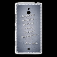Coque Nokia Lumia 1320 Femmes comprises Bleu Citation Oscar Wilde