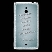 Coque Nokia Lumia 1320 Femmes comprises Turquoise Citation Oscar Wilde