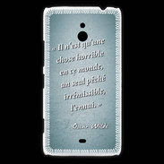 Coque Nokia Lumia 1320 Horrible ennui Turquoise Citation Oscar Wilde