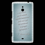 Coque Nokia Lumia 1320 Les livres Turquoise Citation Oscar Wilde