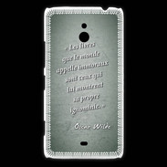 Coque Nokia Lumia 1320 Les livres Vert Citation Oscar Wilde