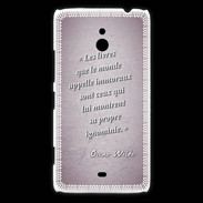 Coque Nokia Lumia 1320 Les livres Rose Citation Oscar Wilde