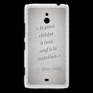 Coque Nokia Lumia 1320 Résister Gris Citation Oscar Wilde