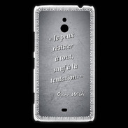 Coque Nokia Lumia 1320 Résister Noir Citation Oscar Wilde