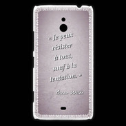Coque Nokia Lumia 1320 Résister Rose Citation Oscar Wilde