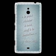 Coque Nokia Lumia 1320 Résister Turquoise Citation Oscar Wilde