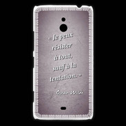 Coque Nokia Lumia 1320 Résister Violet Citation Oscar Wilde