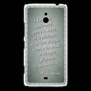 Coque Nokia Lumia 1320 Saint pêcheur Vert Citation Oscar Wilde