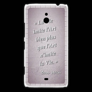 Coque Nokia Lumia 1320 Vie art Rose Citation Oscar Wilde