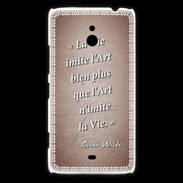 Coque Nokia Lumia 1320 Vie art Rouge Citation Oscar Wilde