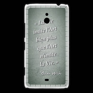 Coque Nokia Lumia 1320 Vie art Vert Citation Oscar Wilde