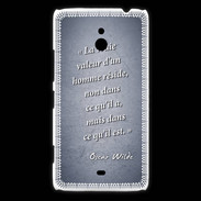 Coque Nokia Lumia 1320 Vraie valeur Bleu Citation Oscar Wilde