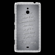 Coque Nokia Lumia 1320 Vraie valeur Noir Citation Oscar Wilde