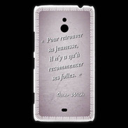Coque Nokia Lumia 1320 Jeuness folie Rose Citation Oscar Wilde