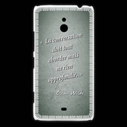 Coque Nokia Lumia 1320 La conversation Vert Citation Oscar Wilde