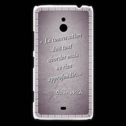 Coque Nokia Lumia 1320 La conversation Violet Citation Oscar Wilde