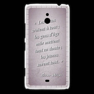 Coque Nokia Lumia 1320 Les vieux Rose Citation Oscar Wilde