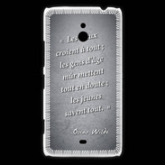 Coque Nokia Lumia 1320 Les vieux Noir Citation Oscar Wilde