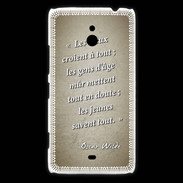 Coque Nokia Lumia 1320 Les vieux Sepia Citation Oscar Wilde