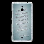Coque Nokia Lumia 1320 Les vieux Turquoise Citation Oscar Wilde