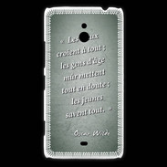 Coque Nokia Lumia 1320 Les vieux Vert Citation Oscar Wilde