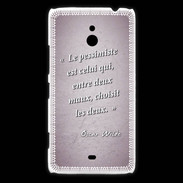 Coque Nokia Lumia 1320 Pessimiste Rose Citation Oscar Wilde